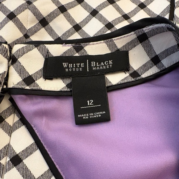 WHBM White/Black Sleeveless Top - Picture 2 of 3